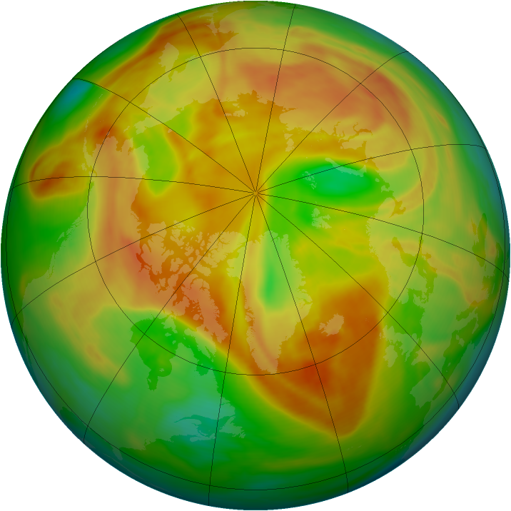 Arctic ozone map for 03 May 2006